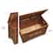 Badger Basket Caramel Brown Solid Wood Rustic Toy Box